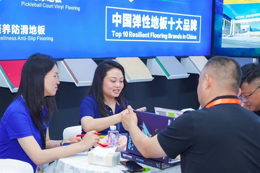 ZRT project flooring consultation at DOMOTEX asia CHINAFLOOR 2026